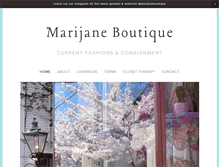 Tablet Screenshot of marijaneboutique.com